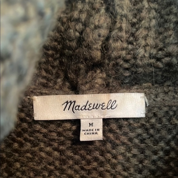 Madewell Green Cowl Neck Sweater - Picture 2 of 5